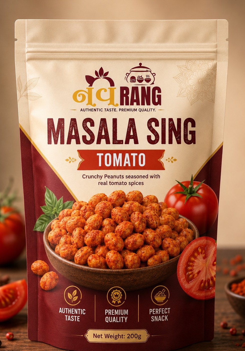 Navrang Masala Sing Tomato pouch